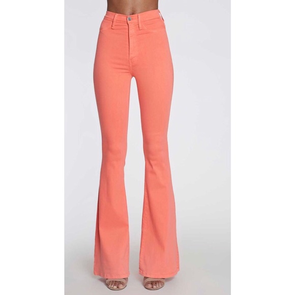 Peach Bell Bottom Pants - Picture 6 of 8